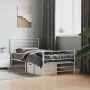 Metallbettgestell mit Kopf- und Fußteil weiß 80x200 cm von vidaXL, Betten und Lattenroste - Ref: Foro24-352377, Preis: 60,98 ...