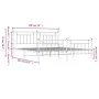 Estructura de cama cabecero y estribo metal negro 193x203cm de vidaXL, Camas y somieres - Ref: Foro24-353561, Precio: 123,98 ...