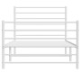 Metallbettgestell mit Kopf- und Fußteil weiß 80x200 cm von vidaXL, Betten und Lattenroste - Ref: Foro24-352377, Preis: 61,56 ...