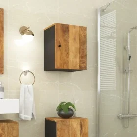 Solid mango wood wall-mounted bathroom cabinet 38x33x48 cm by vidaXL, Bathroom furniture - Ref: Foro24-351993, Price: 55,42 €...