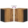 Wandmontierter Badezimmerschrank massives Mangoholz 38x33x48 cm von vidaXL, Badezimmermöbel - Ref: Foro24-351993, Preis: 56,1...