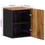 Wandmontierter Badezimmerschrank massives Mangoholz 38x33x48 cm von vidaXL, Badezimmermöbel - Ref: Foro24-351993, Preis: 56,1...