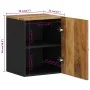 Wandmontierter Badezimmerschrank massives Mangoholz 38x33x48 cm von vidaXL, Badezimmermöbel - Ref: Foro24-351993, Preis: 55,3...