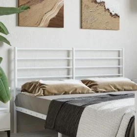 Kopfteil aus weißem Metall, 135 cm von vidaXL, Kopf- und Fußteile - Ref: Foro24-352400, Preis: 27,10 €, Rabatt: %