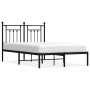 Bettgestell mit schwarzem Metallkopfteil 120x200 cm von vidaXL, Betten und Lattenroste - Ref: Foro24-353535, Preis: 110,56 €,...