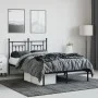 Estructura de cama con cabecero metal negro 120x200 cm de vidaXL, Camas y somieres - Ref: Foro24-353535, Precio: 108,82 €, De...