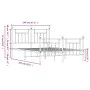 Black metal headboard and footboard bed frame 140x200 cm by vidaXL, Beds and slatted bases - Ref: Foro24-353556, Price: 125,8...
