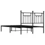 Estructura de cama con cabecero metal negro 120x200 cm de vidaXL, Camas y somieres - Ref: Foro24-353535, Precio: 108,82 €, De...