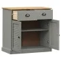 Sideboard with drawers VIGO solid pine wood gray 78x40x75 cm by vidaXL, Sideboards - Ref: Foro24-353204, Price: 187,39 €, Dis...