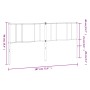 Kopfteil aus weißem Metall, 180 cm von vidaXL, Kopf- und Fußteile - Ref: Foro24-352565, Preis: 29,44 €, Rabatt: %