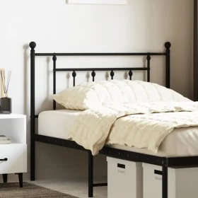 Kopfteil aus schwarzem Metall, 100 cm von vidaXL, Kopf- und Fußteile - Ref: Foro24-353566, Preis: 28,65 €, Rabatt: %