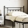 Cabecero de metal negro 100 cm de vidaXL, Cabeceros y pies de cama - Ref: Foro24-353566, Precio: 28,65 €, Descuento: %