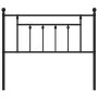Cabecero de metal negro 100 cm de vidaXL, Cabeceros y pies de cama - Ref: Foro24-353566, Precio: 28,65 €, Descuento: %