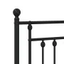 Cabecero de metal negro 100 cm de vidaXL, Cabeceros y pies de cama - Ref: Foro24-353566, Precio: 28,65 €, Descuento: %