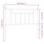 Kopfteil aus schwarzem Metall, 100 cm von vidaXL, Kopf- und Fußteile - Ref: Foro24-353566, Preis: 29,16 €, Rabatt: %