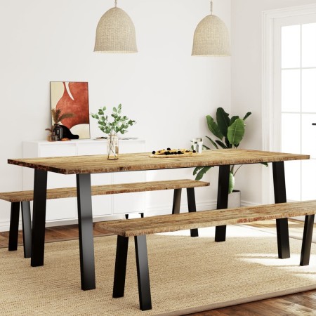 Esstisch aus massivem Akazienholz 200x90x75 cm von vidaXL, Küchen- und Esstische - Ref: Foro24-353299, Preis: 283,83 €, Rabat...