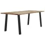 Esstisch aus massivem Akazienholz 200x90x75 cm von vidaXL, Küchen- und Esstische - Ref: Foro24-353299, Preis: 260,42 €, Rabat...