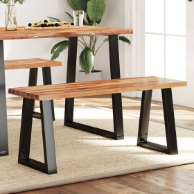 Bank mit Live-Kante aus massivem Akazienholz 110 cm von vidaXL, Bänke für Hallen und Lager - Ref: Foro24-353293, Preis: 121,8...