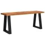 Bench with live edge solid acacia wood 110 cm by vidaXL, Benches for halls and storage - Ref: Foro24-353293, Price: 130,22 €,...
