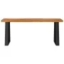 Bench with live edge solid acacia wood 110 cm by vidaXL, Benches for halls and storage - Ref: Foro24-353293, Price: 130,22 €,...