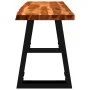 Bench with live edge solid acacia wood 110 cm by vidaXL, Benches for halls and storage - Ref: Foro24-353293, Price: 130,22 €,...