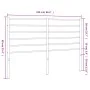 Cabecero de metal blanco 160 cm de vidaXL, Cabeceros y pies de cama - Ref: Foro24-352403, Precio: 33,17 €, Descuento: %