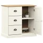 VIGO sideboard with drawers solid white pine wood 78x40x75 cm by vidaXL, Sideboards - Ref: Foro24-353200, Price: 167,15 €, Di...