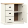 VIGO sideboard with drawers solid white pine wood 78x40x75 cm by vidaXL, Sideboards - Ref: Foro24-353200, Price: 186,70 €, Di...