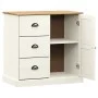 VIGO sideboard with drawers solid white pine wood 78x40x75 cm by vidaXL, Sideboards - Ref: Foro24-353200, Price: 167,15 €, Di...