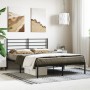 Estructura de cama con cabecero metal negro 120x200 cm de vidaXL, Camas y somieres - Ref: Foro24-352317, Precio: 94,11 €, Des...