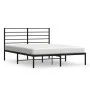 Bettgestell mit schwarzem Metallkopfteil 120x200 cm von vidaXL, Betten und Lattenroste - Ref: Foro24-352317, Preis: 92,70 €, ...