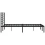 Bettgestell mit schwarzem Metallkopfteil 120x200 cm von vidaXL, Betten und Lattenroste - Ref: Foro24-352317, Preis: 92,70 €, ...