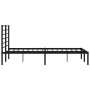 Estructura de cama con cabecero metal negro 120x200 cm de vidaXL, Camas y somieres - Ref: Foro24-352317, Precio: 94,11 €, Des...