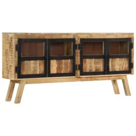 Brown and black solid mango wood sideboard 160x30x76 cm by vidaXL, Sideboards - Ref: Foro24-353306, Price: 474,57 €, Discount: %