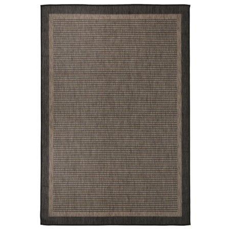 Alfombra de exterior de tejido plano marrón oscuro 160x230 cm de vidaXL, Alfombras - Ref: Foro24-340846, Precio: 87,70 €, Des...