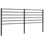 Black metal headboard 193 cm by vidaXL, Headboards and footboards - Ref: Foro24-352356, Price: 34,80 €, Discount: %