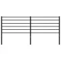 Black metal headboard 193 cm by vidaXL, Headboards and footboards - Ref: Foro24-352356, Price: 34,80 €, Discount: %