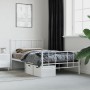 Metallbettgestell mit Kopf- und Fußteil weiß 80x200 cm von vidaXL, Betten und Lattenroste - Ref: Foro24-352538, Preis: 67,66 ...