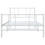 Metallbettgestell mit Kopf- und Fußteil weiß 80x200 cm von vidaXL, Betten und Lattenroste - Ref: Foro24-352538, Preis: 67,66 ...