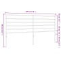 Kopfteil aus schwarzem Metall, 193 cm von vidaXL, Kopf- und Fußteile - Ref: Foro24-352356, Preis: 35,40 €, Rabatt: %