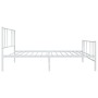 Metallbettgestell mit Kopf- und Fußteil weiß 80x200 cm von vidaXL, Betten und Lattenroste - Ref: Foro24-352538, Preis: 67,66 ...