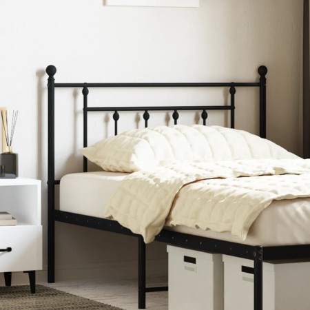 Kopfteil aus schwarzem Metall, 107 cm von vidaXL, Kopf- und Fußteile - Ref: Foro24-353567, Preis: 33,00 €, Rabatt: %