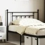 Cabecero de metal negro 107 cm de vidaXL, Cabeceros y pies de cama - Ref: Foro24-353567, Precio: 32,33 €, Descuento: %
