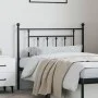 Cabecero de metal negro 107 cm de vidaXL, Cabeceros y pies de cama - Ref: Foro24-353567, Precio: 32,33 €, Descuento: %