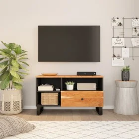 Acacia wood and engineered wood TV cabinet 80x33x46 cm by vidaXL, TV Furniture - Ref: Foro24-351975, Price: 78,98 €, Discount: %