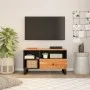 Mueble de TV madera acacia y madera de ingeniería 80x33x46 cm de vidaXL, Muebles TV - Ref: Foro24-351975, Precio: 78,98 €, De...