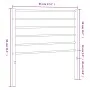 Kopfteil aus schwarzem Metall, 90 cm von vidaXL, Kopf- und Fußteile - Ref: Foro24-352347, Preis: 24,26 €, Rabatt: %