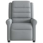 Sillón reclinable de masaje eléctrico tela gris claro