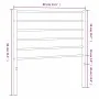 Kopfteil aus schwarzem Metall, 75 cm von vidaXL, Kopf- und Fußteile - Ref: Foro24-352345, Preis: 20,51 €, Rabatt: %