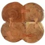 Solid acacia wood coffee table with 4 tree trunk legs, 36 cm high. by vidaXL, Coffee table - Ref: Foro24-353301, Price: 111,7...